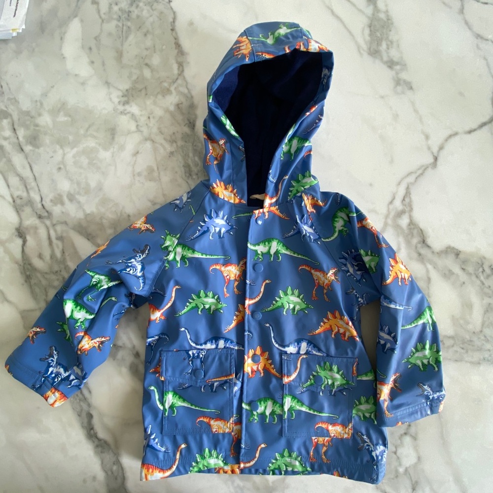 Pottery Barn Kids Hatley Dinosaur Print Raincoat